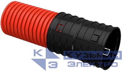 Труба гофрированная двустенная ПНД гибкая d140мм красн. (уп.50м) IEK CTG12-140-K04-050-R
