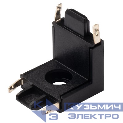 Коннектор MTR16 CV-BL V-обр. накладной шинопровод низковольтный Pro черн. JazzWay 5057319