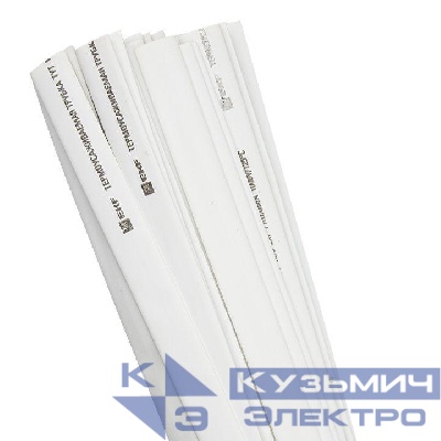 Трубка термоусадочная ТУТ нг 16/8 бел. 1м (уп.50м) PROxima EKF tut-16-w-1m