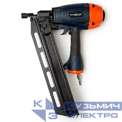 Пистолет гвоздезабивной по дереву Hybest FN2190 (пневматический, гвозди SN21)