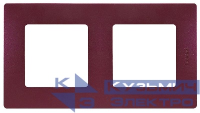 Рамка 2-м Etika сливовый IEK 672562