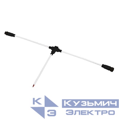 Коннектор питания ARL-MOONLIGHT-SPI/DMX-CON-POWER-T-MID-WIRE-BLK IP67 пластик Arlight 051906