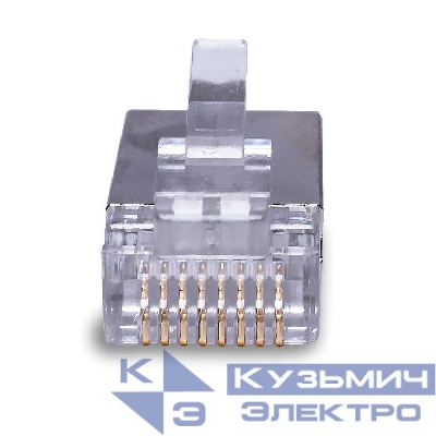 Коннектор 8P8C FTP 5e (RJ-45) 2pb (уп.100шт) SUPRLAN 10-0234