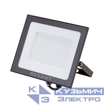 Прожектор светодиодный СДО 70Вт 6500К холод. бел. 5600лм черн. корпус Rexant 605-037