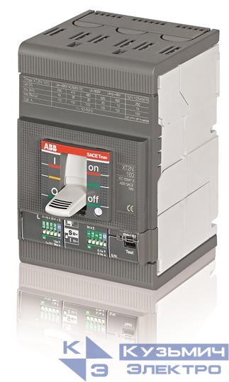 Выключатель автоматический 3п XT2N 160 TMA 100-1000 3p F F ABB 1SDA067018R1