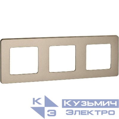 Рамка 3-м Inspiria шампань IEK 673958