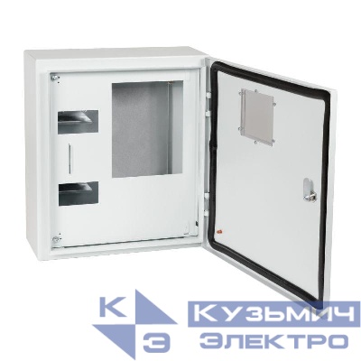 Корпус металлический ЩУРн-ПРО-3-МП/8-415х370х147-IP66-УХЛ1 (с окном учета 3ф счетчик на МП 8 модулей ПРО) КЭАЗ 367475