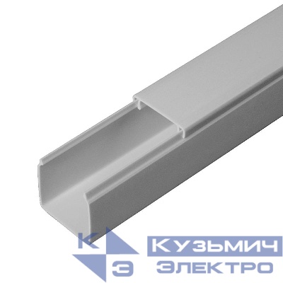 Кабель-канал 25х25 L2000 с двойн. замком RAL 7035 сер. Промрукав PR03.0073