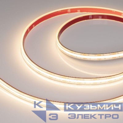 Лента светодиодная COB-PS-X560-12mm 24V Warm 3000К 9.6Вт/м IP67 герметичная (уп.10м) Arlight 048909
