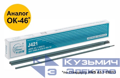 Электрод J421 "Bridge" (аналог ОК46) для низкоуглеродистых сталей 3.2х350мм (коробка 1кг) ВRIDGE 81796