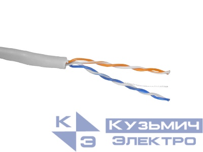 Кабель Skynet Light UTP2 cat.5е, одножильный, 305м, Cu, серый