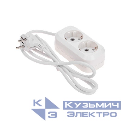 Удлинитель 2х1.5м с заземл. 3х0.75 бел. PROCONNECT 13-4202