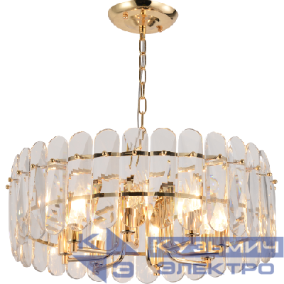 Люстра Janice 1044-308 8хЕ14 40Вт хрусталь Rivoli Б0061210