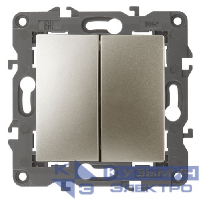 Переключатель перекрестный 2-кл. Эра12 12-1112-04 250В 10АХ шампань Эра Б0065322