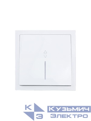 Выключатель проходной 1-кл. с индик. СП ZIMA IP20 10А безвинт. зажим бел. LEZARD 704-0288-114QC