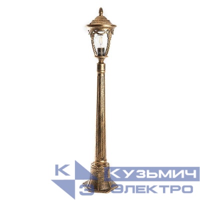 Светильник PL686 60Вт IP44 230В садово-парковый столб черн. зол. FERON 11695