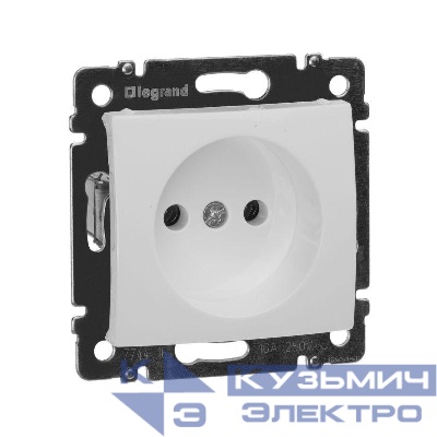 Розетка 1-м СП Valena 16А IP21 без заземл. на винтах механизм бел. IEK 774416