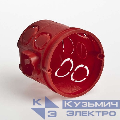 Коробка установочная СП 60х62мм IP30 блочная углублен. красн. Ruvinil 10190