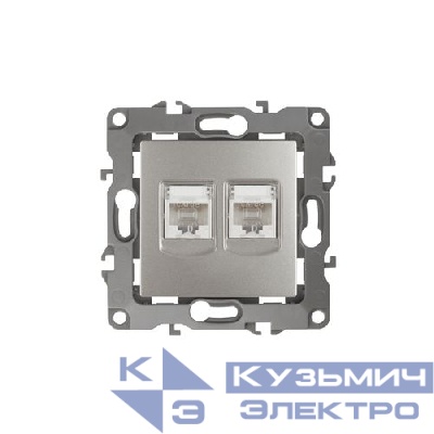 Розетка компьютерная 2-м Эра12 RJ45 12-3108-15 перламутр Эра Б0019357