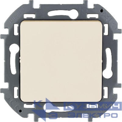 Переключатель перекрестный 1-кл. Inspiria 10А IP20 250В 10AX винтов. клеммы механизм сл. кость Leg 673681