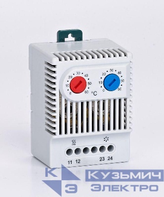 Термостат с НО+НЗ контактами от 0 до +60град.C 250В DEKraft 35102DEK