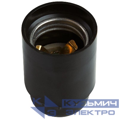 Патрон Е27 250В 4А карболит латунь черн. размер 38х58мм FERON 41040