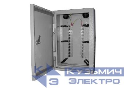 Коробка распределительная без плинтов (место до 11 плинтов) металлическая для наружного использования (В43см*Г15.5см*Ш28см), замок
