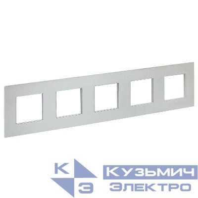 Рамка 5-м SKANDY SK-F35S металл серебр. IEK SK-M52-M-K23