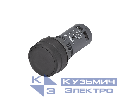 Кнопка моноблочная SB7 22мм с фиксацией пластик 1НО IP65 черн. SE SB7NH21