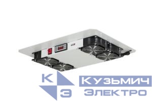 Блок вентиляторный на 4 вентилятора с терморегулятором и датчиком сер. NIKOMAX TLK-FAN4-TERM-GY