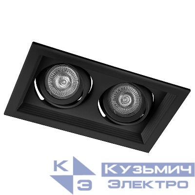 Светильник DLT202 G5.3 MR16 потолочн. встраив. черн. FERON 32442