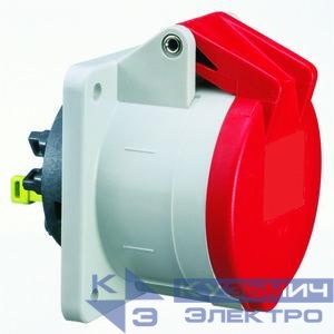 Розетка встраиваемая 16А 5п 3P+N+PE 6ч 400В IP54 Quick-Connect Bals 13508