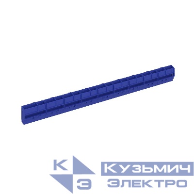 Держатель шинный FRAME 409мм 9 сегментов до 45 полюсов (только для 18 54 и 72 модуля) син. DKC F18ZZHU1