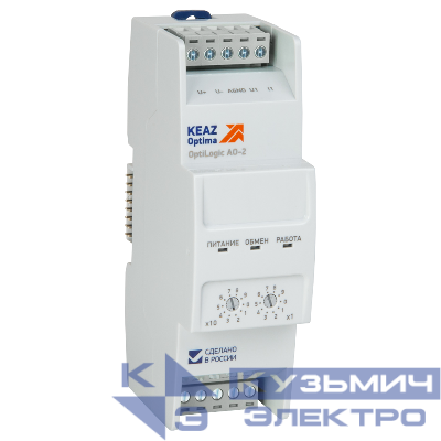 Модуль аналогового вывода OptiLogic L-AO-2 КЭАЗ 288024