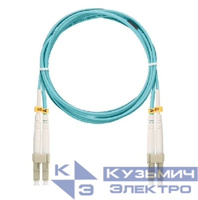 Патч-корд NMF-PC2M3C2-LCU-LCU-003 волоконно-оптический (шнур) соед. 50/125 (ОМ3) LC/UPC-LC/UPC двойн. LSZH нг(В)-HFLTx 3м NIKOMAX NMF-PC2M3C2-LCU-LCU-003