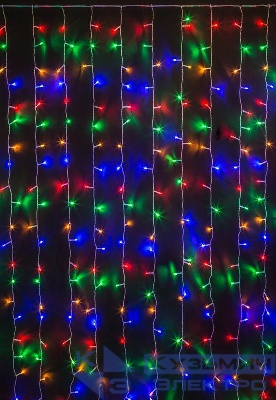 Гирлянда светодиодная "Занавес" 93 645 NGF-D022-01 1.5х1.2м 192LED RGBY IP20 TR Navigator 93645