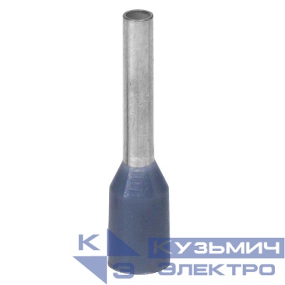 Наконечник-гильза с изолирован. фланцем для жилы 0.75кв.мм длина контактн. части 10мм сер. DKC IF0.75-10GR