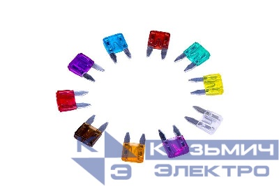 Набор автомобильных предохранителей "мини" в пластиковой коробке (уп.100шт) Rexant 80-7023