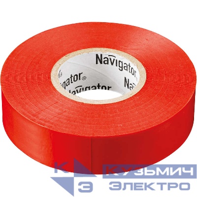Изолента ПВХ 19мм (рул.20м) красн. NIT-A19-20/R Navigator 71111