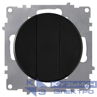 Выключатель 3-кл. СП Florence 10А IP20 механизм черн. (1E31901303) OneKeyElectro 2172826