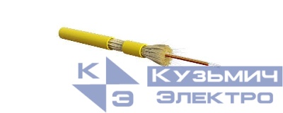 Кабель FO-DT-IN-9S-4-LSZH-YL волоконно-оптический 9/125 (SMF-28 Ultra) одномод. 4 волокна плотн. буф. покр. (tight buffer) для внутрн. прокладки LSZH IEC 60332-3 (-40град.C - +70град.C) желт. Hyperline 388418