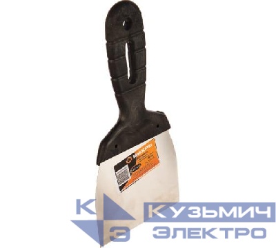Шпатель пластиковая рукоятка 100мм нерж.cталь Вихрь 73/3/2/18