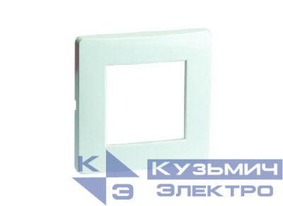 Рамка 1-м 2мод. Brava бел. RAL9010 DKC 75010W