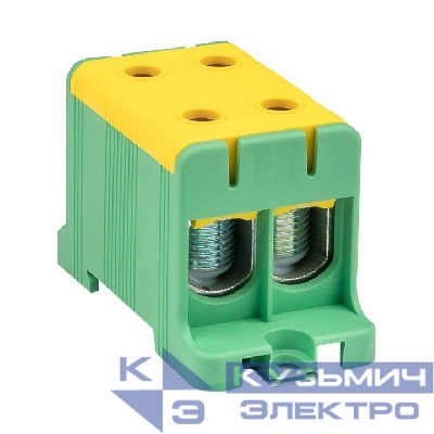 Клемма силовая вводная двойн. КСВ 16-95кв.мм желт./зел. EKF plc-kvs2-16-95-y-green