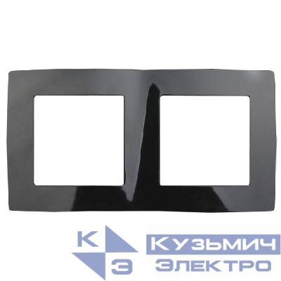 Рамка 2-м 12-5002-06 черн. ЭРА Б0014756