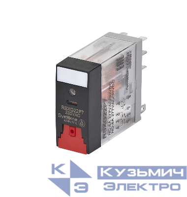 Реле 8А 2перекл. 230В AC тест кнопка LED SE RSXG22P7