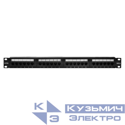 Патч-панель UTP 24хRJ-45 кат.5E 1U 19дюйм SUPRLAN 10-0403