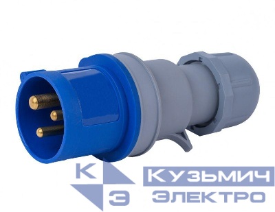 Вилка переносная 2Р+РЕ 32А 220В IP44 ВП-103 DEKraft 26101DEK