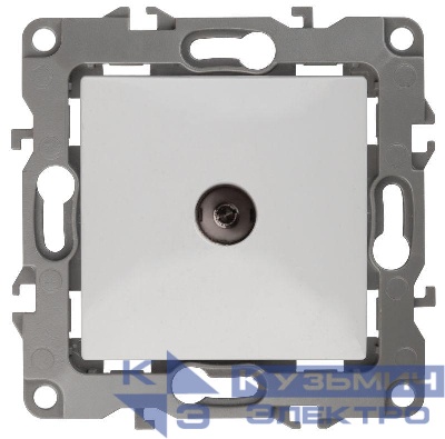 Розетка телевизионная одиночная TV 1мод. Эра12 12-3101-01 IP20 бел. Эра Б0014705