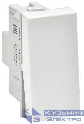 Выключатель проходной 1-кл. 1мод. ВК4-11-00-П бел. PRIMER IEK PR-KK40D-VPO-2-1-K01